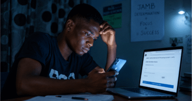 JAMB Admission Process 2026 Nigerian student checking CAPS late at night