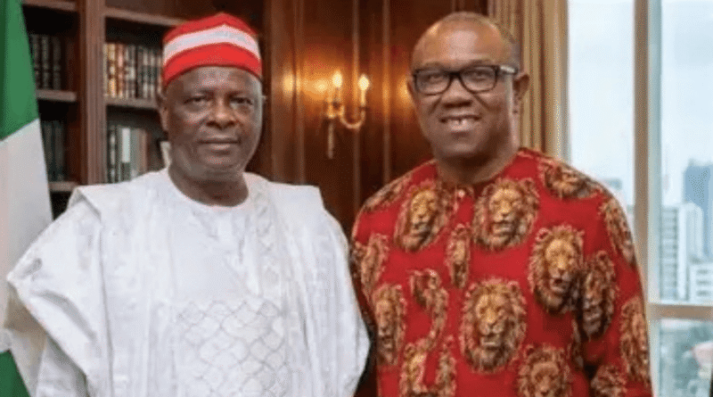 Peter Obi and Rabiu Kwankwaso during political discussions linked to Nigeria’s Opposition Coalition Talks Ahead of 2027