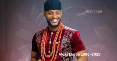 Alexx Ekubo Dies at 40 – Nollywood actor Alexx Ekubo in traditional Igbo attire